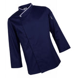 Maxbell Chef Jackets Coat Long Sleeves Shirt Kitchen Uniform Workwear  Dark Blue 2XL