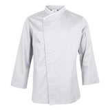 Maxbell Chef Jackets Coat Long Sleeves Shirt Kitchen Uniform Workwear  White 2XL