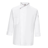 Maxbell Chef Jackets Coat Long Sleeves Shirt Kitchen Uniform Workwear  White L