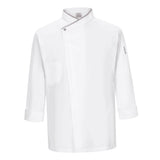 Maxbell Chef Jackets Coat Long Sleeves Shirt Kitchen Uniform Workwear  White L