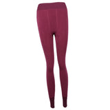 Maxbell Women Winter Warm Fleece Lined Opaque Tights Thermal Leggings Wine Red