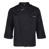 Maxbell Men Women Chef Coat Hotel Jacket Cooking Uniform Restaurant Workwear black