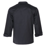 Maxbell Men Women Chef Coat Hotel Jacket Cooking Uniform Restaurant Workwear black
