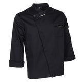 Maxbell Men Women Chef Coat Hotel Jacket Cooking Uniform Restaurant Workwear black