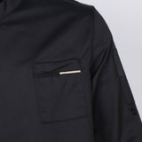 Maxbell Men Women Chef Coat Hotel Jacket Cooking Uniform Restaurant Workwear black