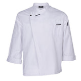 Maxbell Stylish Chef Jacket Breathable Kitchen Uniforms Work Apparel Chef Coat White