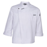 Maxbell Stylish Chef Jacket Breathable Kitchen Uniforms Work Apparel Chef Coat White