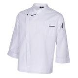 Maxbell Stylish Chef Jacket Breathable Kitchen Uniforms Work Apparel Chef Coat White