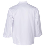 Maxbell Stylish Chef Jacket Breathable Kitchen Uniforms Work Apparel Chef Coat White