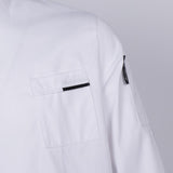 Maxbell Stylish Chef Jacket Breathable Kitchen Uniforms Work Apparel Chef Coat White