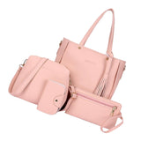 Maxbell Four-piece fringed suit for handbag Pink