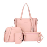 Maxbell Four-piece fringed suit for handbag Pink