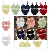 Maxbell Padded Push Up Bra Set Women Lady Lace Floral Bra Set Underwear Lingerie 80B