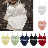 Maxbell Padded Push Up Bra Set Women Lady Lace Floral Bra Set Underwear Lingerie 80B