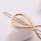Maxbell Fashion Hollow Dainty Hairpin Clip Alloy Hair Snap Clamp Women Girl Headwear