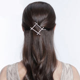 Maxbell Trendy Square Hair Pin Hollow out Hair Clip Headwear Headpiece Hair Jewelry