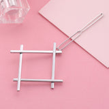 Maxbell Trendy Square Hair Pin Hollow out Hair Clip Headwear Headpiece Hair Jewelry