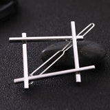 Maxbell Trendy Square Hair Pin Hollow out Hair Clip Headwear Headpiece Hair Jewelry