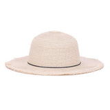 Maxbell Women Straw Weave Floppy Hat Summer Sun Protection Wide Brim Beach Cap Beige