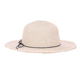 Maxbell Women Straw Weave Floppy Hat Summer Sun Protection Wide Brim Beach Cap Beige