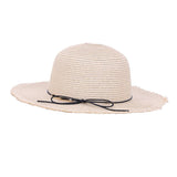 Maxbell Women Straw Weave Floppy Hat Summer Sun Protection Wide Brim Beach Cap Beige