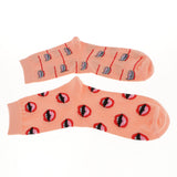 Maxbell Funny Colorful Socks Cotton Crew Socks Causal Breathable Tube Socks Orange