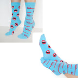 Maxbell Funny Colorful Socks Cotton Crew Socks Causal Breathable Tube Socks Orange