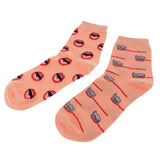 Maxbell Funny Colorful Socks Cotton Crew Socks Causal Breathable Tube Socks Orange