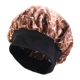 Maxbell Women Floral Night Sleep Cap Hair Bonnet Hat Head Cover Turban Wrap khaki