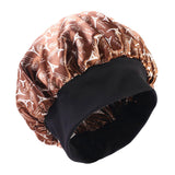 Maxbell Women Floral Night Sleep Cap Hair Bonnet Hat Head Cover Turban Wrap khaki