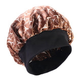 Maxbell Women Floral Night Sleep Cap Hair Bonnet Hat Head Cover Turban Wrap khaki