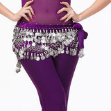 Maxbell Belly Dance Waist Chain Purple Silver