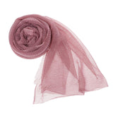 Maxbell Women Muslim Hijab Islamic Scarf Shawls Pleated Long Wrap Scarf Pink