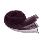 Maxbell Women Muslim Hijab Islamic Scarf Shawls Pleated Long Wrap Scarf Purple