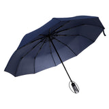 Maxbell Travel Umbrella Automatic Windproof Canopy Auto Open and Close Navy