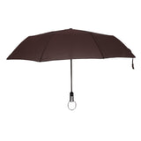 Maxbell Travel Umbrella Automatic Windproof Canopy Auto Open and Close Coffee