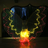 Maxbell LED Isis Wings Glow Light Up Belly Dance Costumes with Extension Sticks