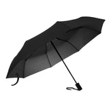 Maxbell Auto Open&Close Folding Umbrella Windproof Lightweight 8 Rib Unisex Black