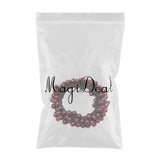 Maxbell Womens Hair Scrunchie Ponytail Holder Elastic Pearls Hair Bands Wine Red