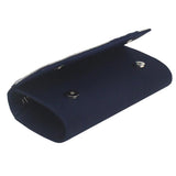 Maxbell Elegant Pleated Silk Formal Handbag Classy Evening Clutch Purse Navy Blue