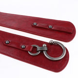 Maxbell Women Leather Belt Hook Design Buckle Waist Belt Elastic Waistband S Red