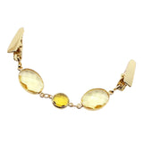 Maxbell 1x Vintage Ladies Cardigan Sweater Clips Blouse Shirt Collar Clip Champagne