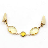 Maxbell 1x Vintage Ladies Cardigan Sweater Clips Blouse Shirt Collar Clip Champagne