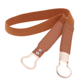 Maxbell Skinny Elastic Waist Belt Stretch Waistband for Dress for Women Ladies Brown