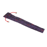 Maxbell Chinese Spanish Hand Pocket Fan Bag Holder Silk Folding Fan Protector Pouch Purple