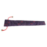Maxbell Chinese Spanish Hand Pocket Fan Bag Holder Silk Folding Fan Protector Pouch Purple