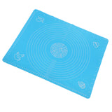 Maxbell Silicone Baking Mat for Pastry Rolling Placemat Pastry Board Light blue M