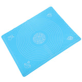 Maxbell Silicone Baking Mat for Pastry Rolling Placemat Pastry Board Light blue M