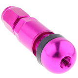 Maxbell 4 Pcs Car Tubeless Wheel Dust Caps Tire Valve Stems Purple + Black