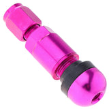Maxbell 4 Pcs Car Tubeless Wheel Dust Caps Tire Valve Stems Purple + Black